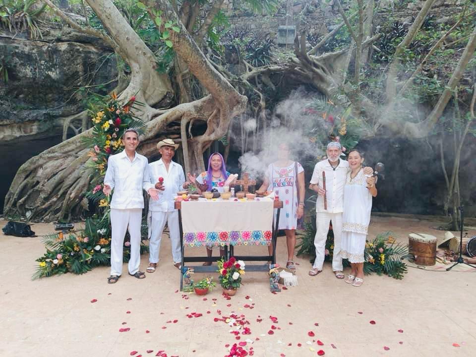 Maya cultural ceremony in Riviera Maya