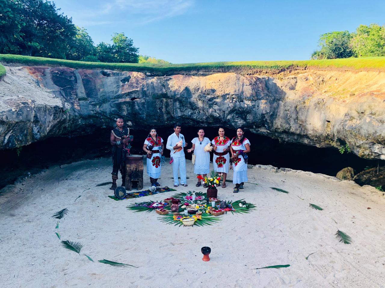 Sacred Maya cenote ceremony